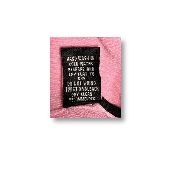 BCBGMAXAZRIA Pink Feather Trim Knit Sweater Barbiecore Y2K Old Money Size Small - Picture 7 of 7